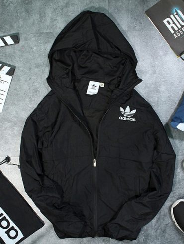 áo khoác dù nam adidas đen