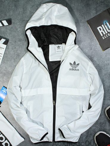 Áo Khoác Dù Nam Adidas Màu Trắng